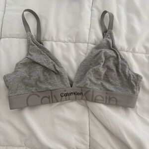 Calvin Klein Heather Gray Bralette